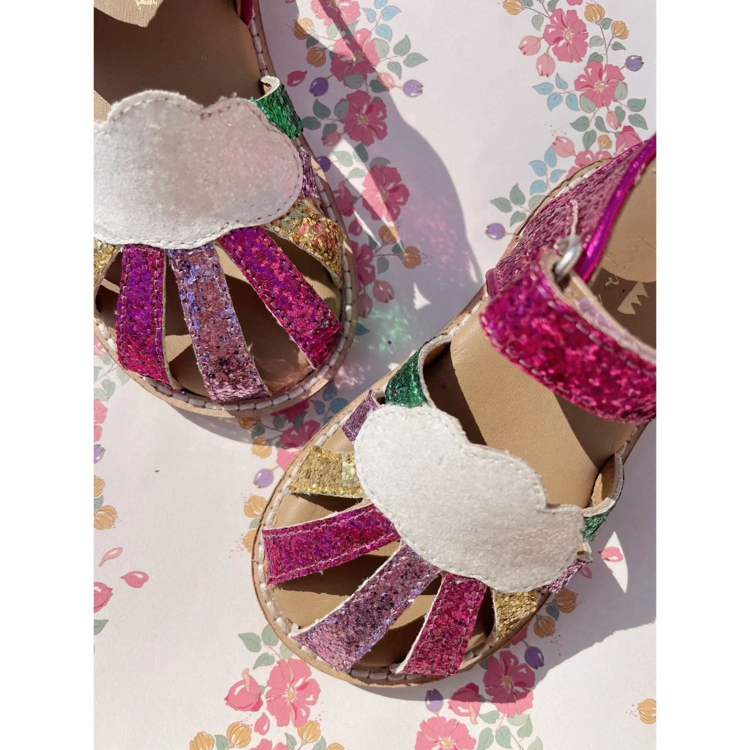 Konges Sljd Flamingo Plume Rainbow Sandal