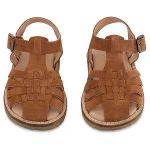 Konges Sljd Minou Sandals Ruskind Cognac