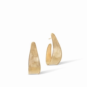 Marco Bicego Lunaria 18ct Yellow Gold Long Hoop Earrings