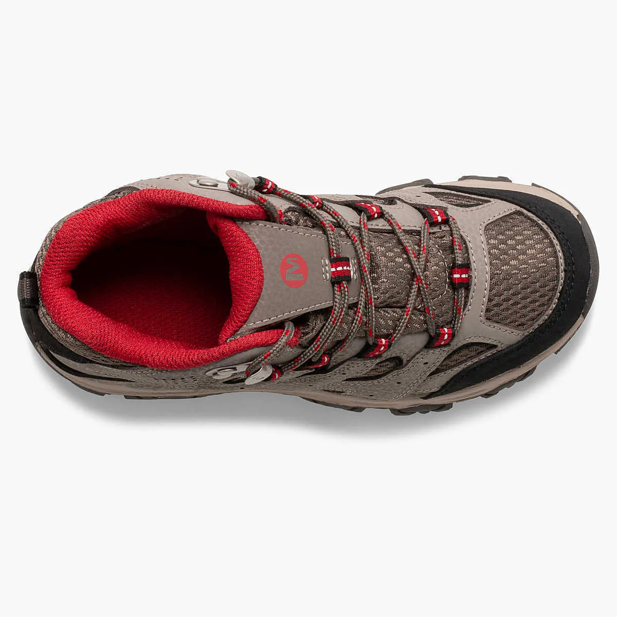 Merrell Moab 3 Mid MK265701 Kids Boulder Red Leather Waterproof Ankle Boots TF73