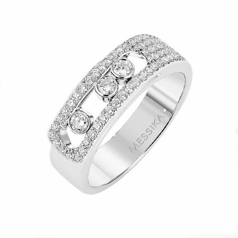 Messika Move Noa Pave 18ct White Gold 0.40ct Diamond Ring