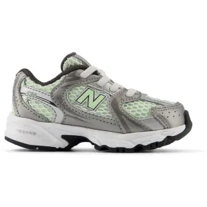 New Balance Dark Silver Metallic New Balance 530 Kids Bungee Lace
