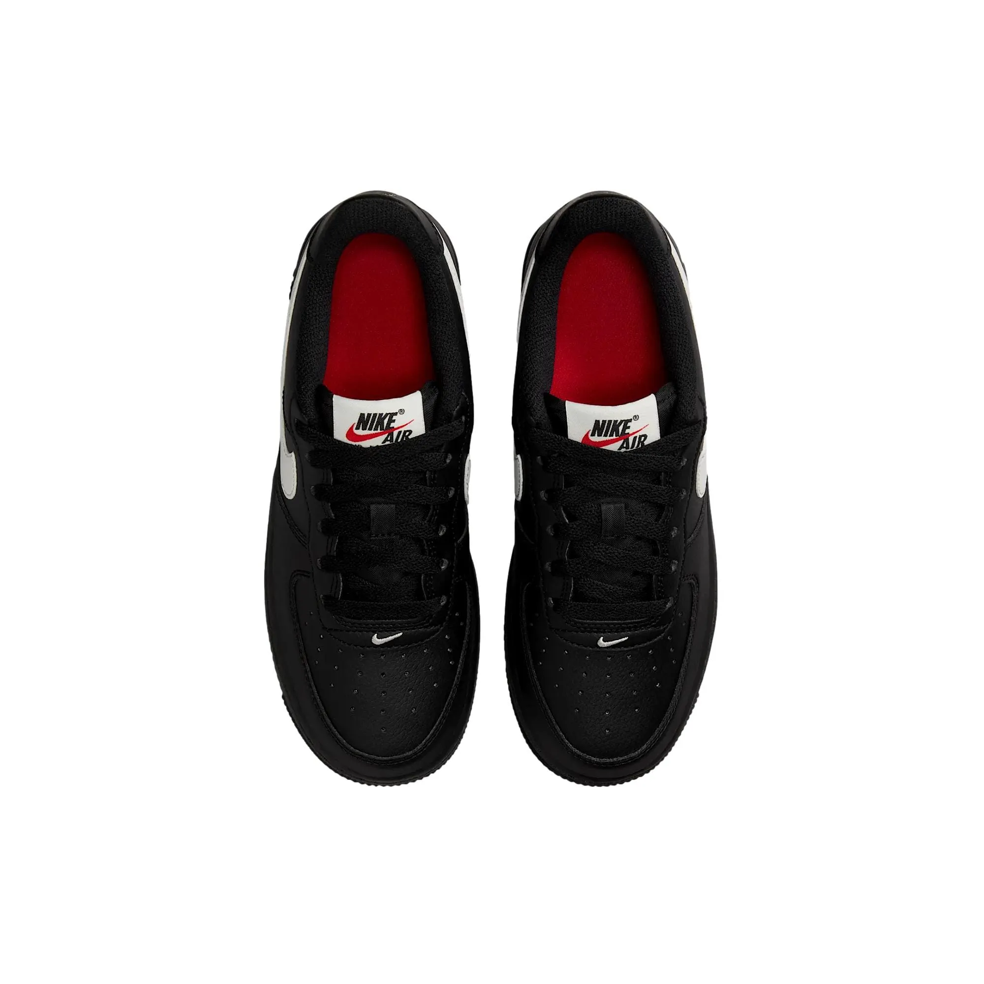 Nike Air Force 1 Black/Phantom-University Red  HV6359-001 Grade-School