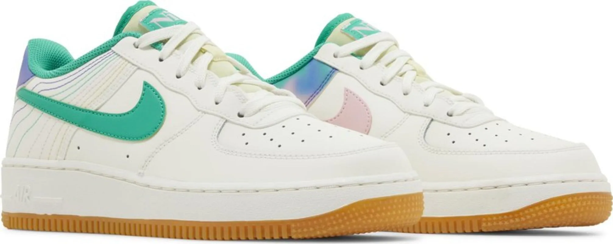 Nike Air Force 1 Low LV8 3 Heel Stitch Sail Stadium Green (GS)