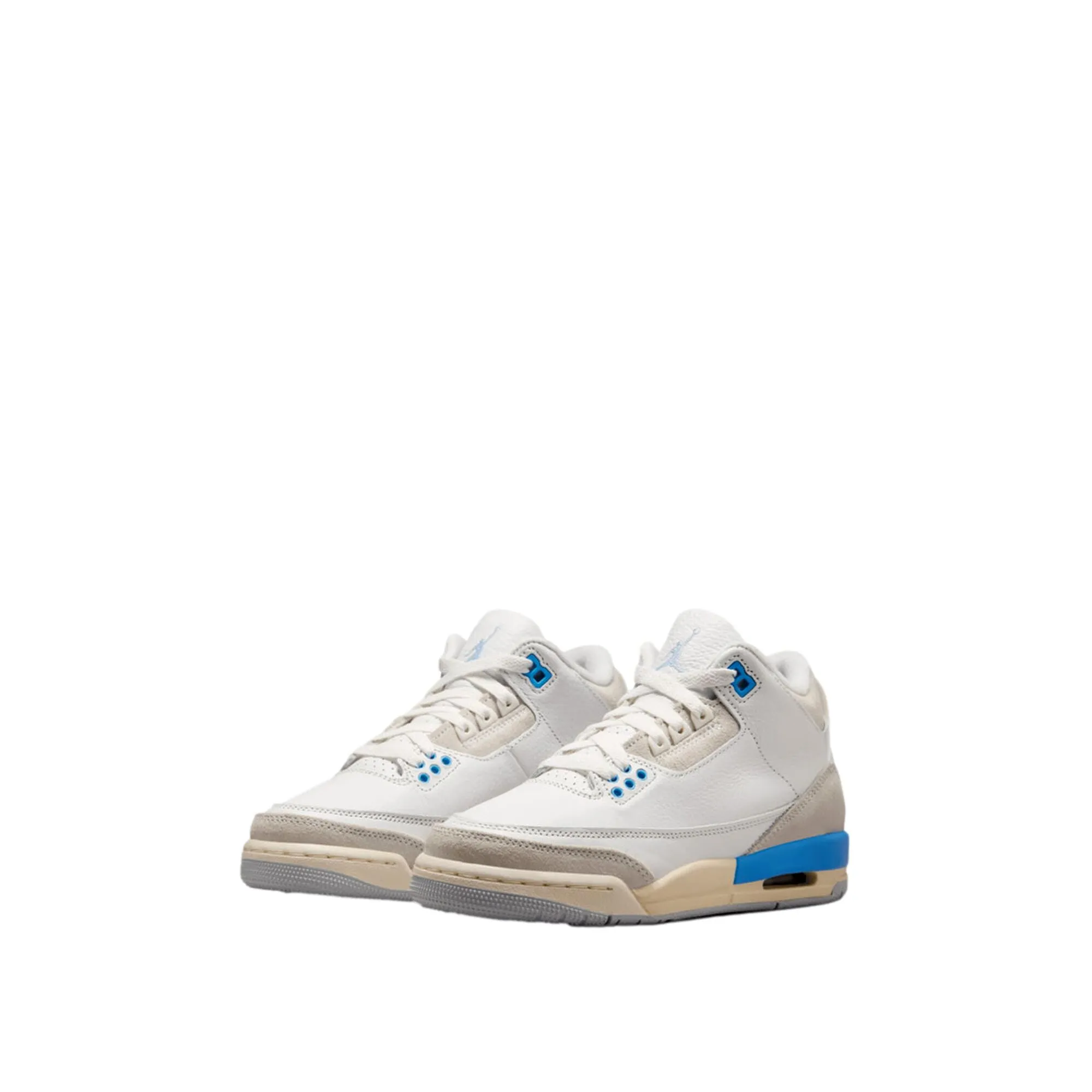 Nike Air Jordan 3 Retro Summit White/Hydrogen Blue  DM0967-101 Grade-School