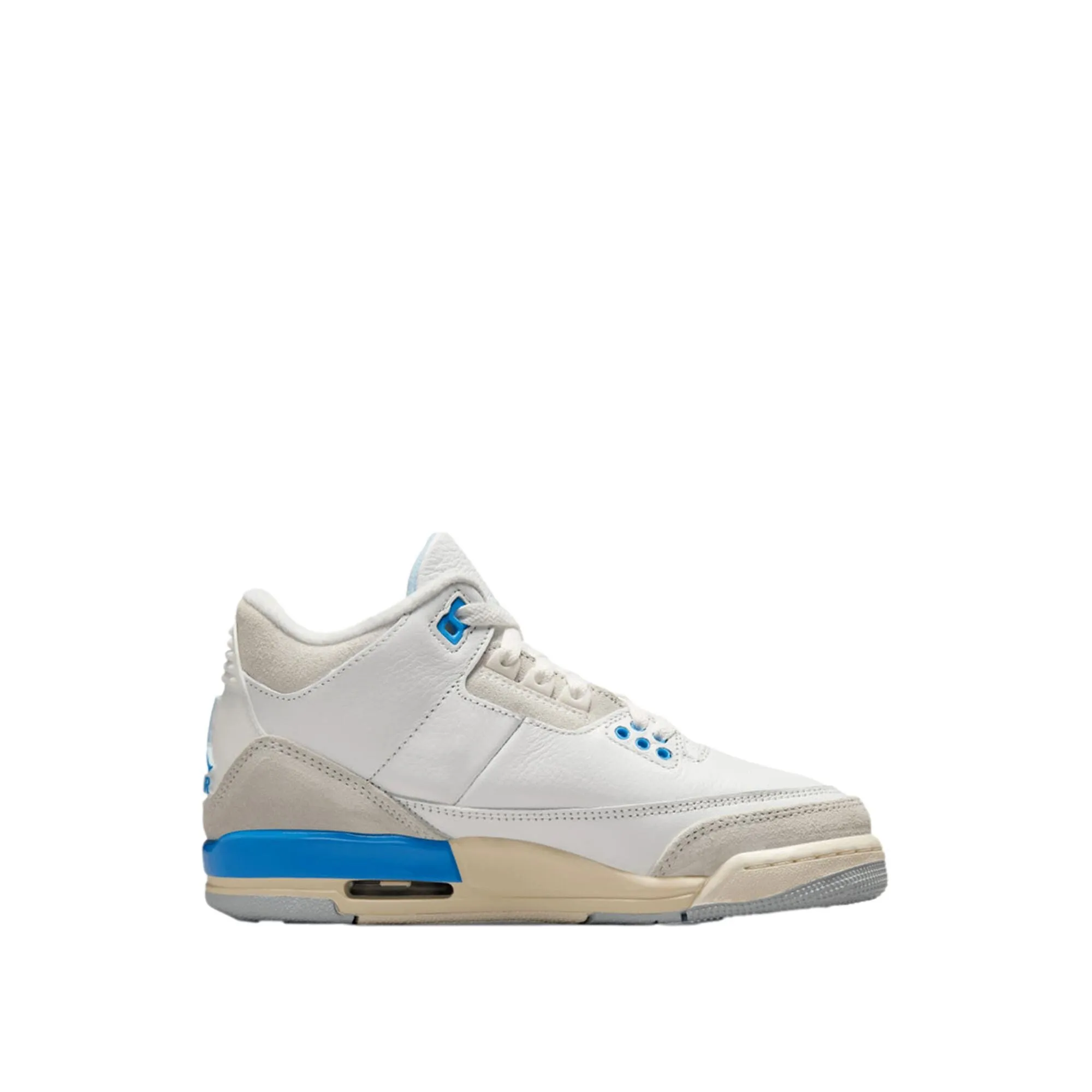 Nike Air Jordan 3 Retro Summit White/Hydrogen Blue  DM0967-101 Grade-School