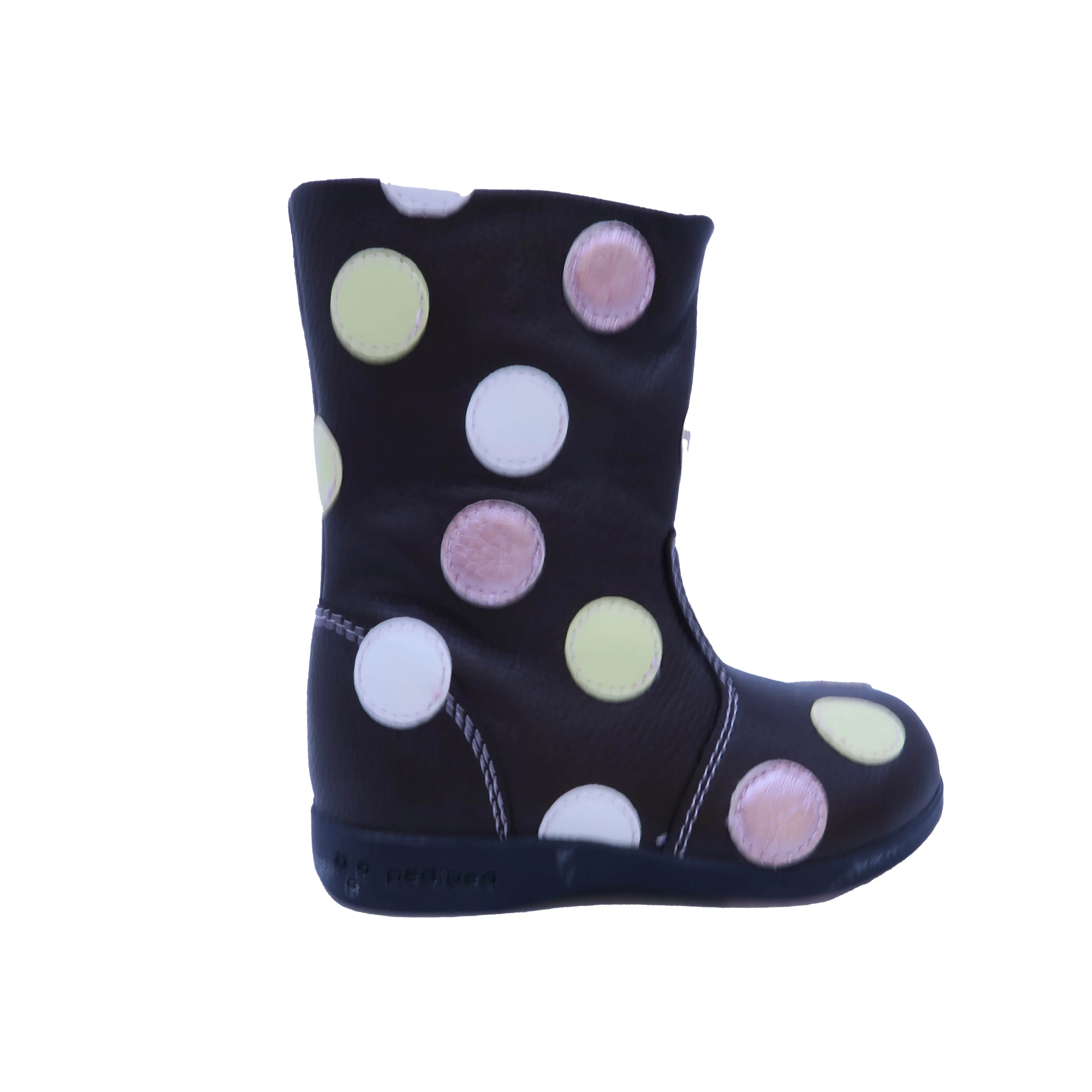 Pediped Girls Brown | Polka Dots Boots