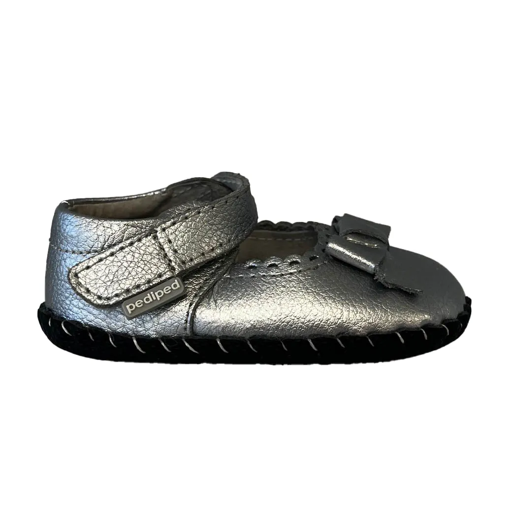 Pediped Girls Silver Shoes