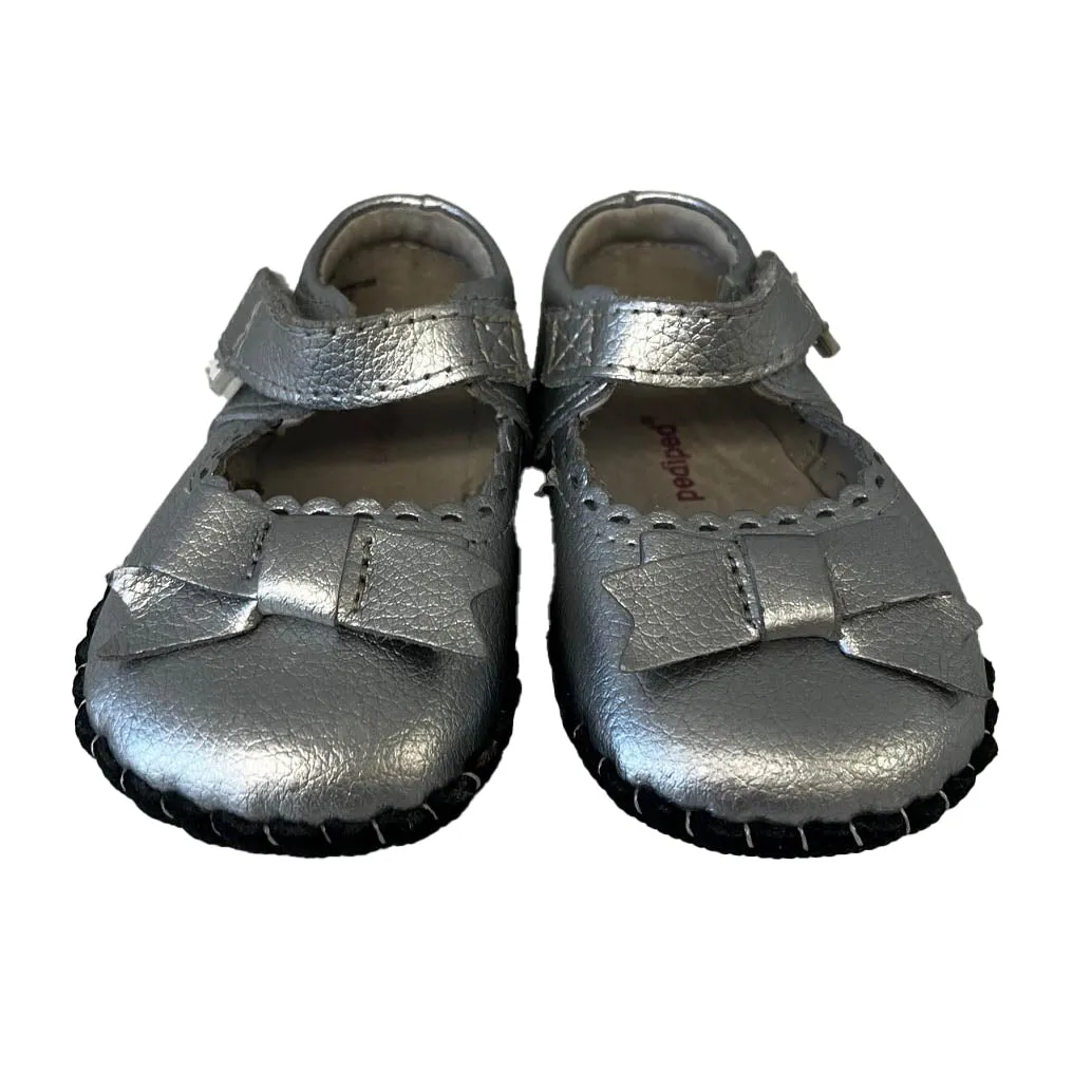 Pediped Girls Silver Shoes