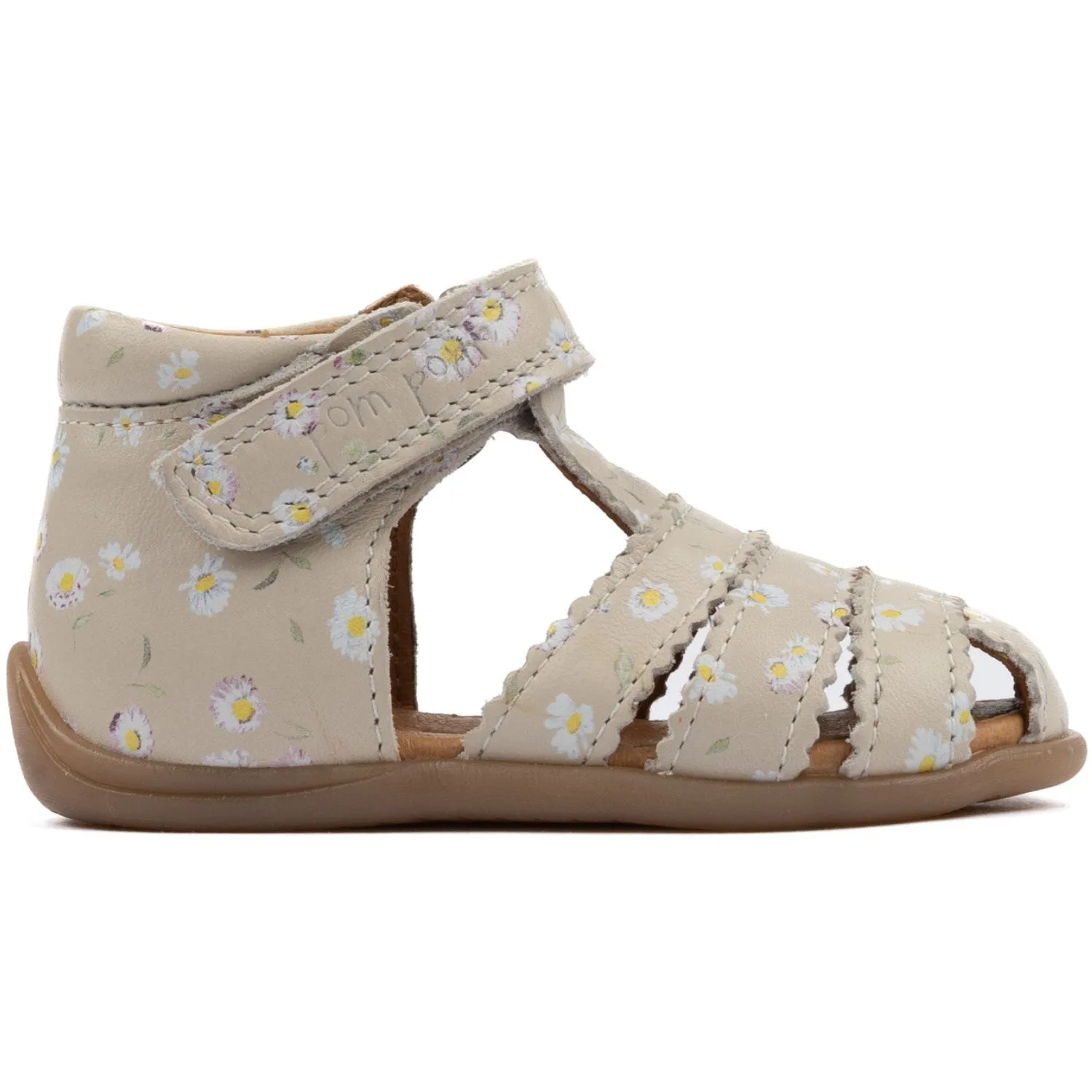 Pom Pom Bellis Starters Scallop Velcro Sandal