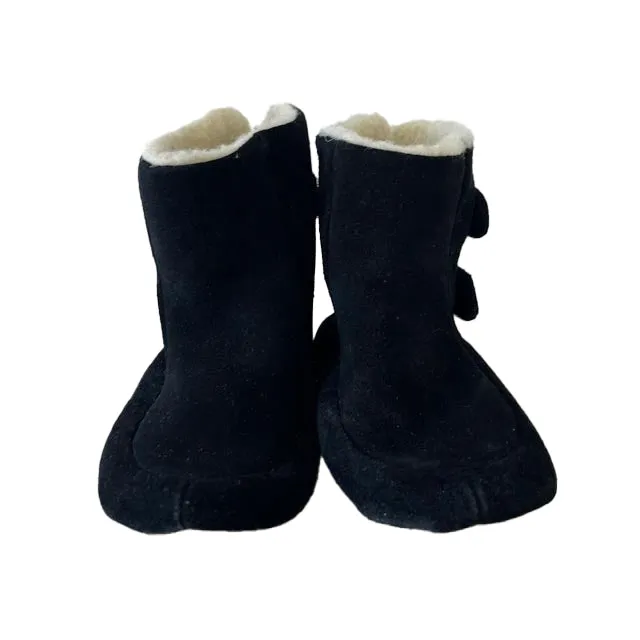 Pom Pom Unisex Black Suede Boots