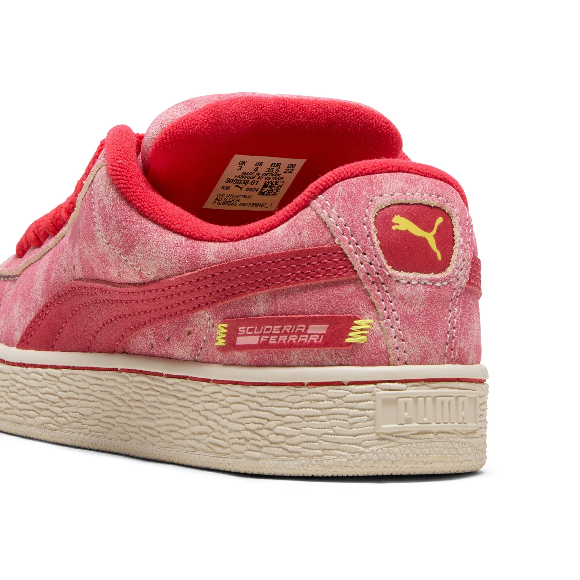 PUMA Big Kids' Scuderia Ferrari Desert Sun Suede XL Sneakers