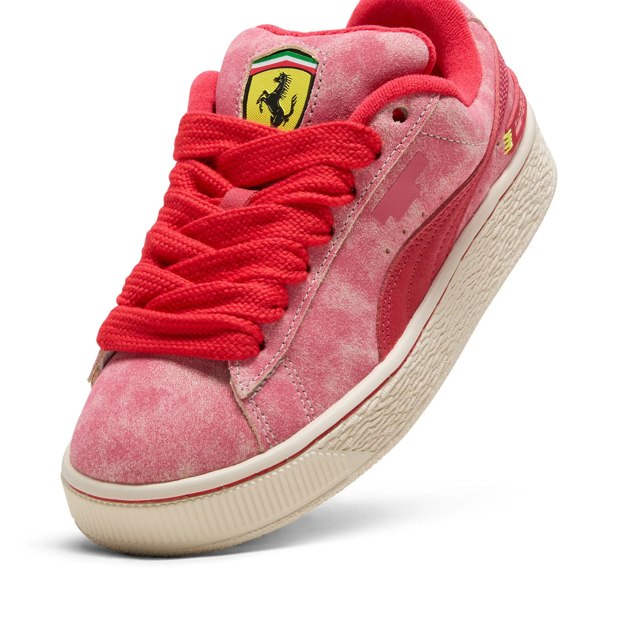 PUMA Big Kids' Scuderia Ferrari Desert Sun Suede XL Sneakers