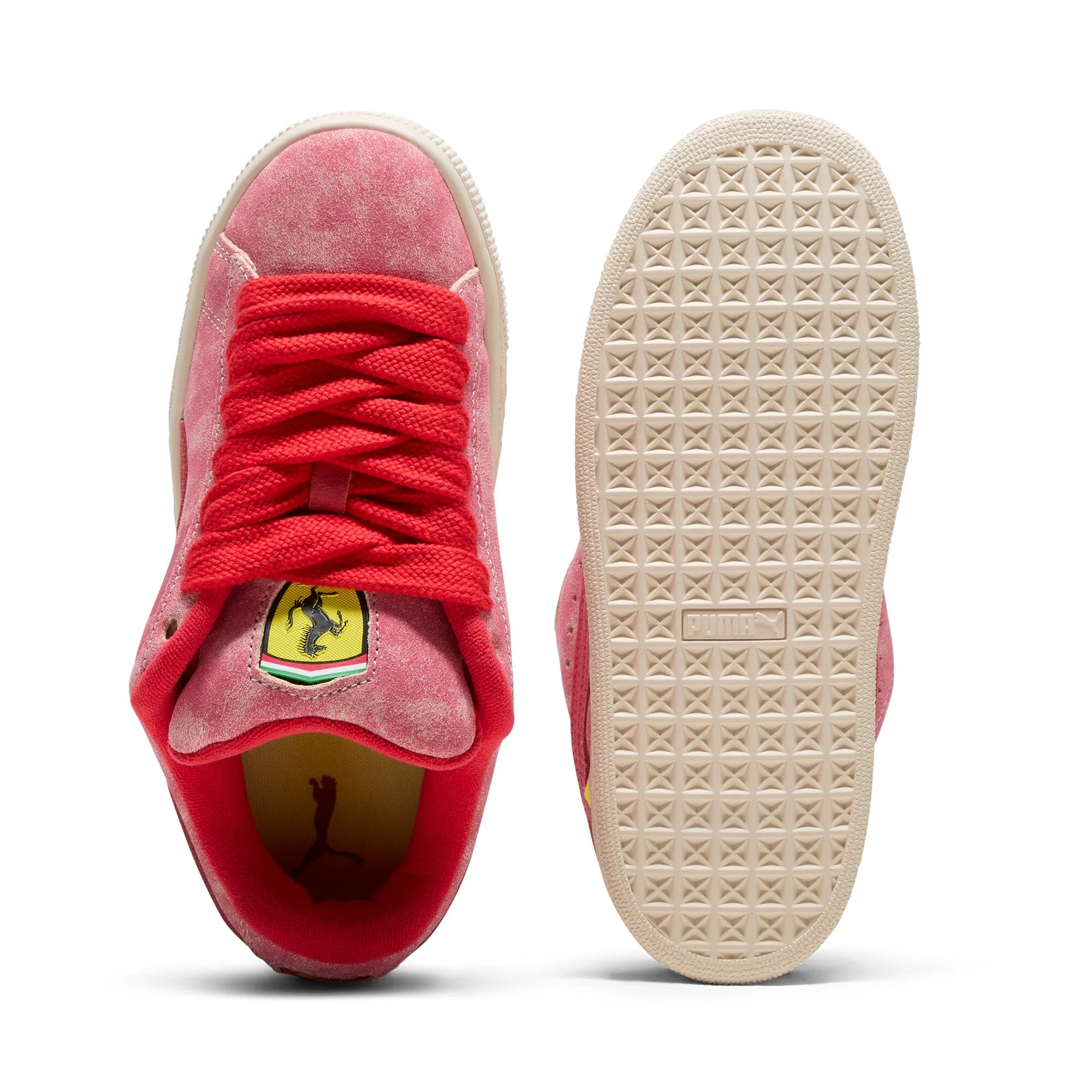 PUMA Big Kids' Scuderia Ferrari Desert Sun Suede XL Sneakers