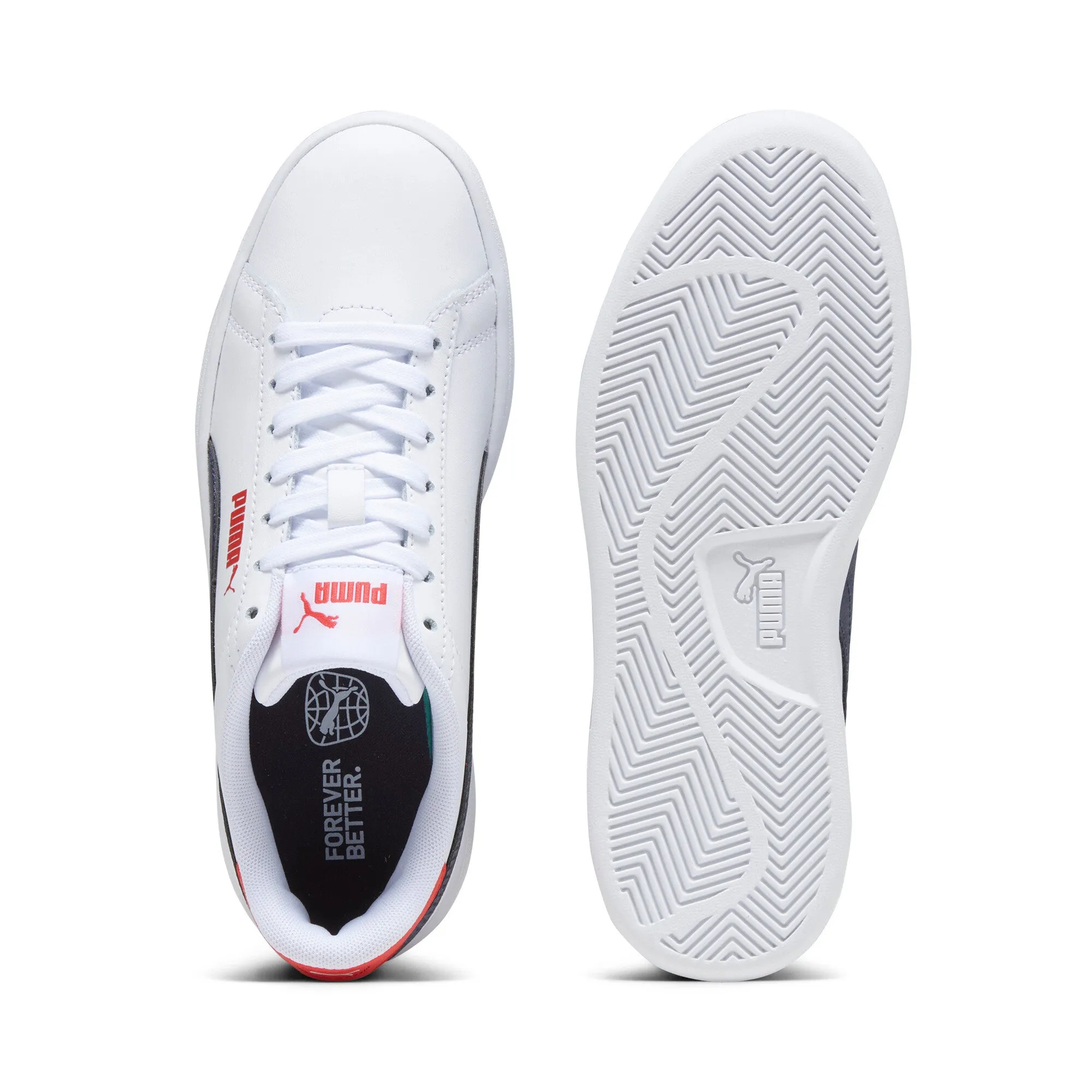 PUMA Big Kids' Smash 3.0 Leather Sneakers
