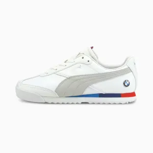 Puma BMW MMS Roma Via Jr Puma White-Gray Violet  306902-02 Grade-School