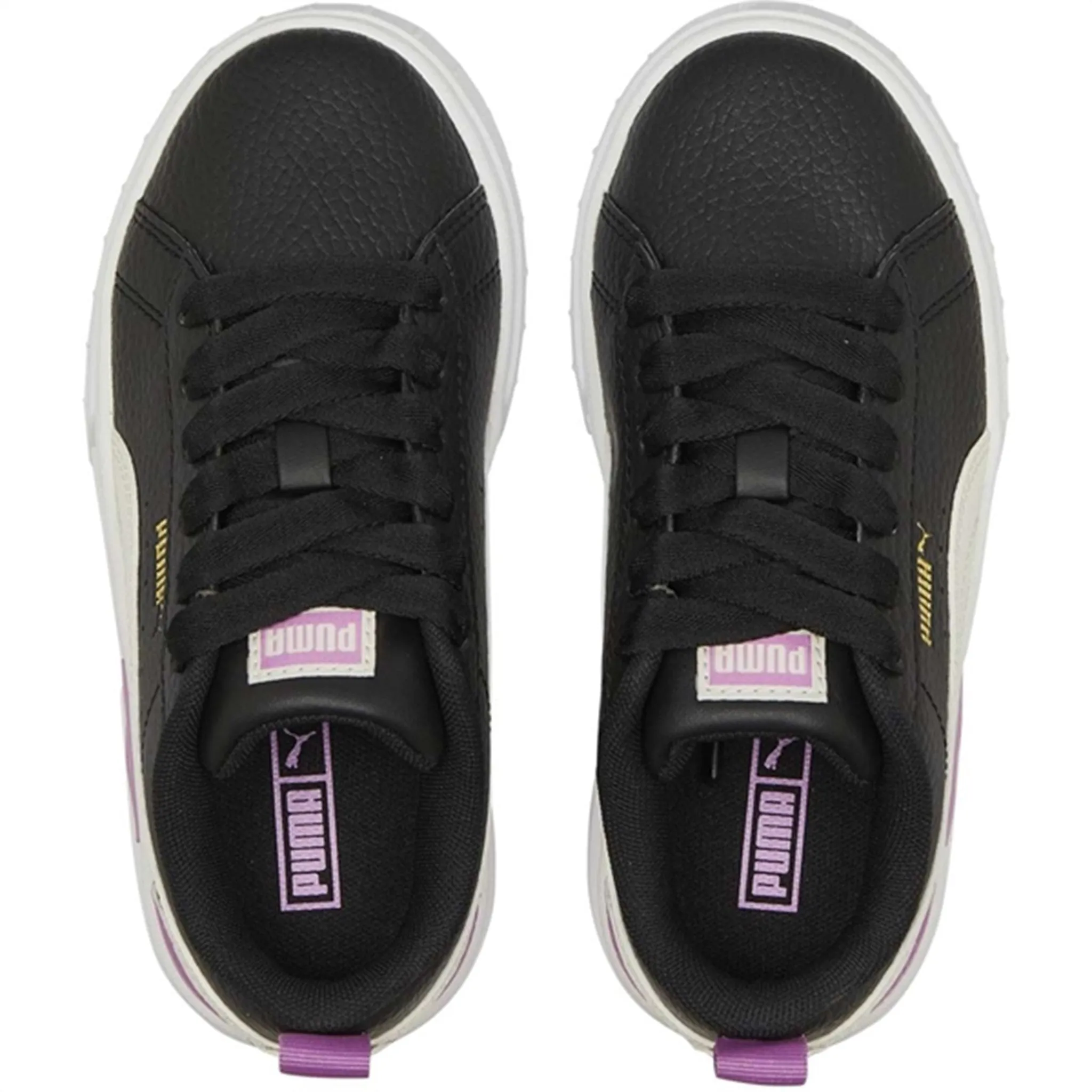 Puma Mayze Lth PS Black-Whisper White Sneakers
