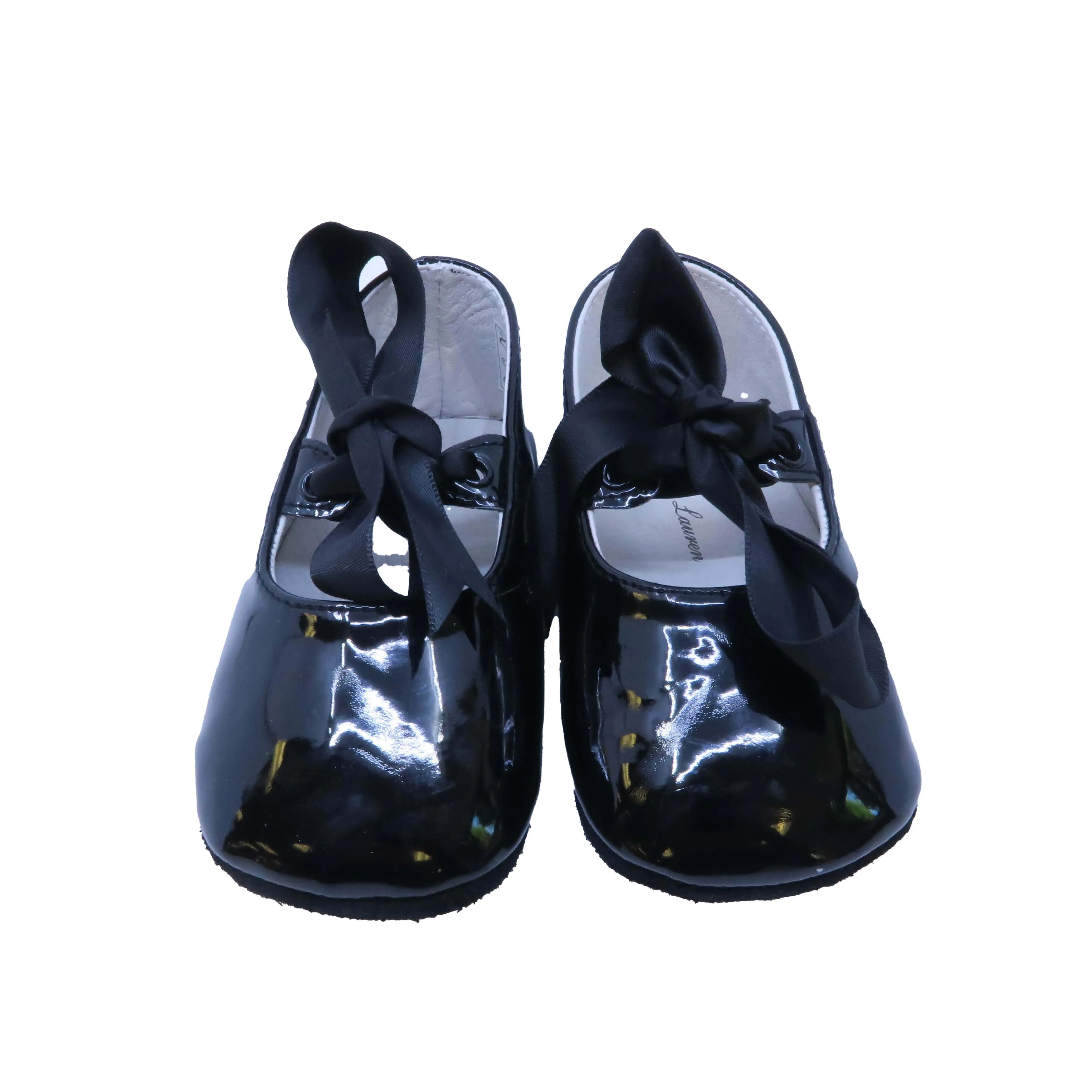 Ralph Lauren Girls Black Patent Shoes
