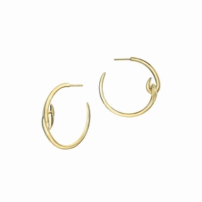 Shaun Leane Hook 18ct Yellow Gold Plated Sterling Silver Hoop Earrings