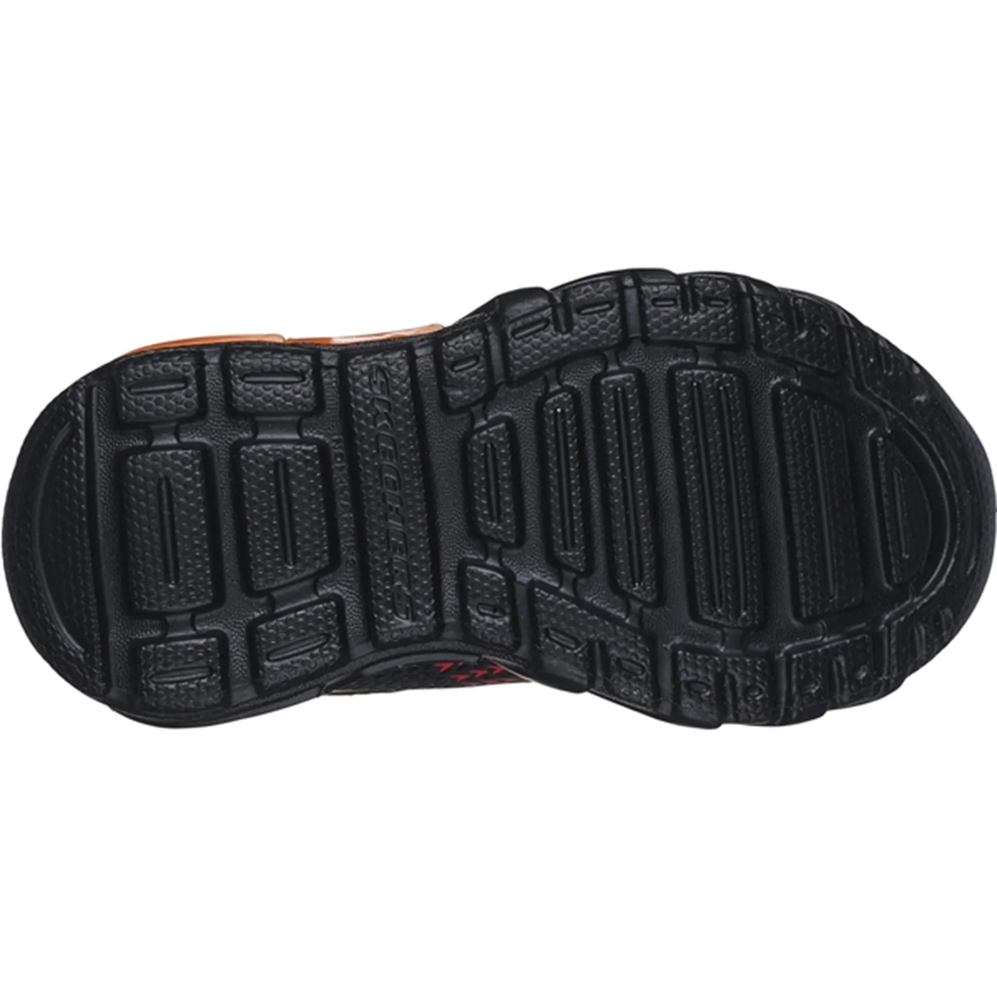 Skechers Boys Flex Glow Bolt Sneakers Black Red