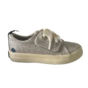 Sperry Girls Ivory Sparkle Sneakers