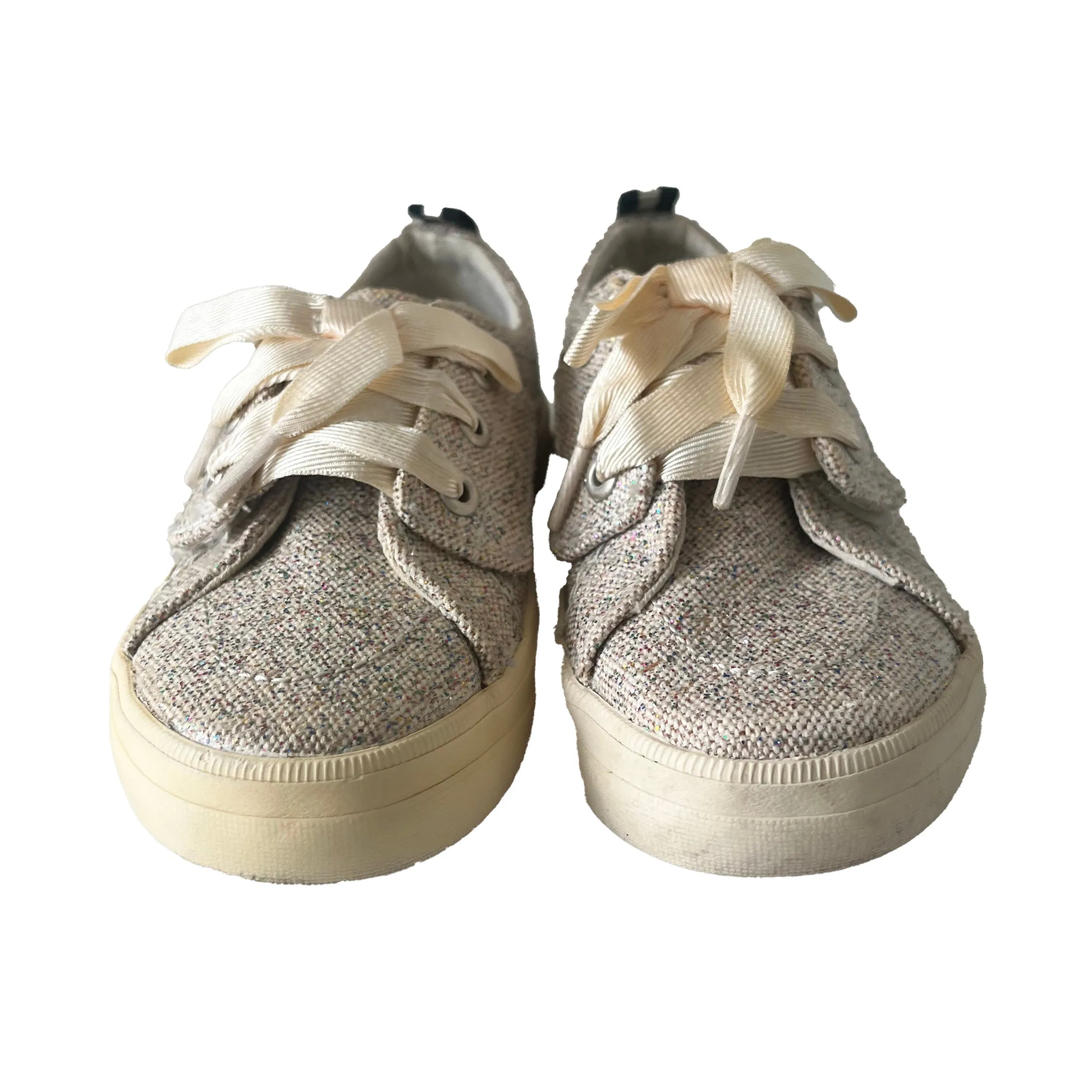 Sperry Girls Ivory Sparkle Sneakers