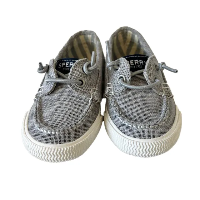 Sperry Girls Silver Shoes