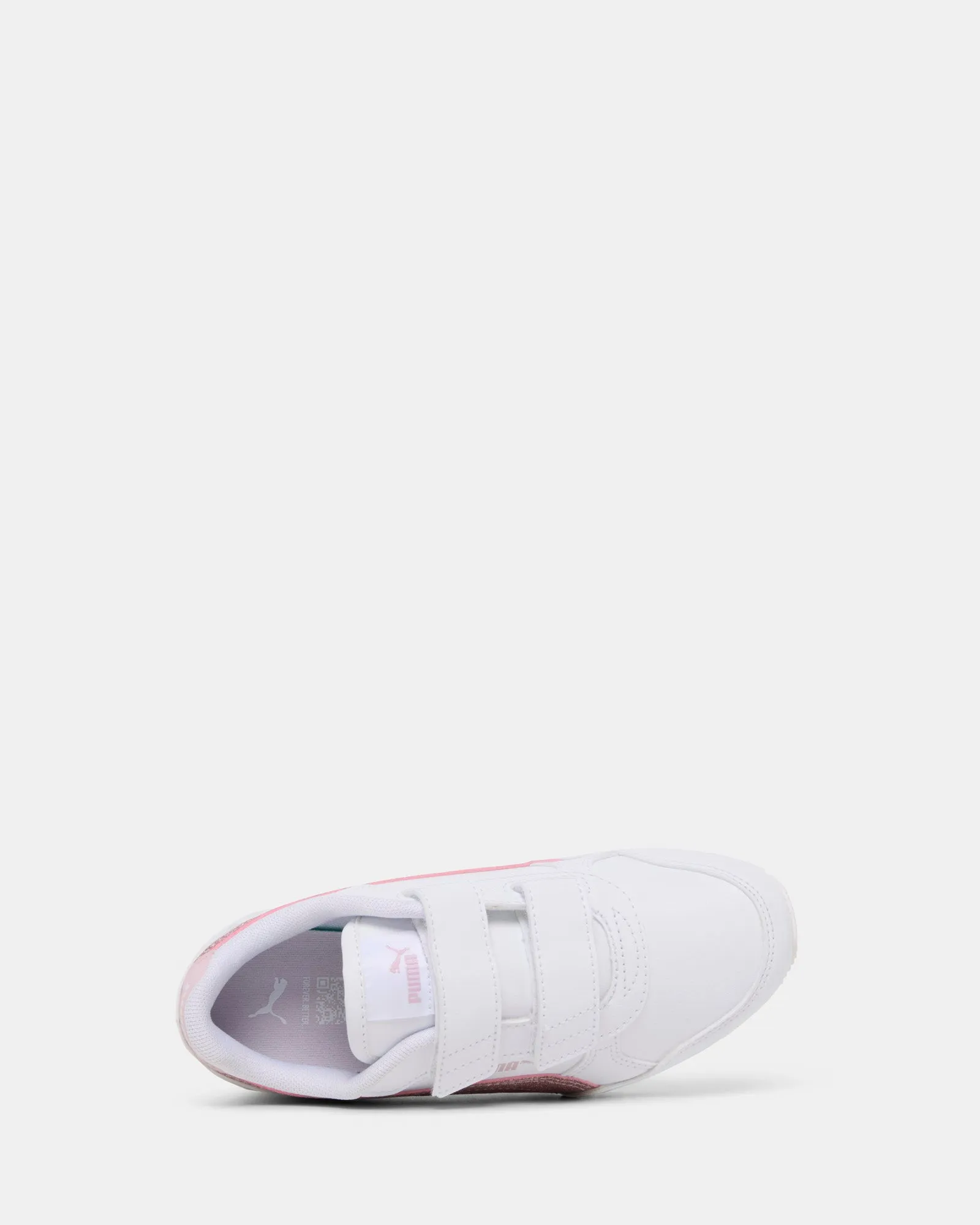 St Runner V4 Glitter V Ps White/Rose