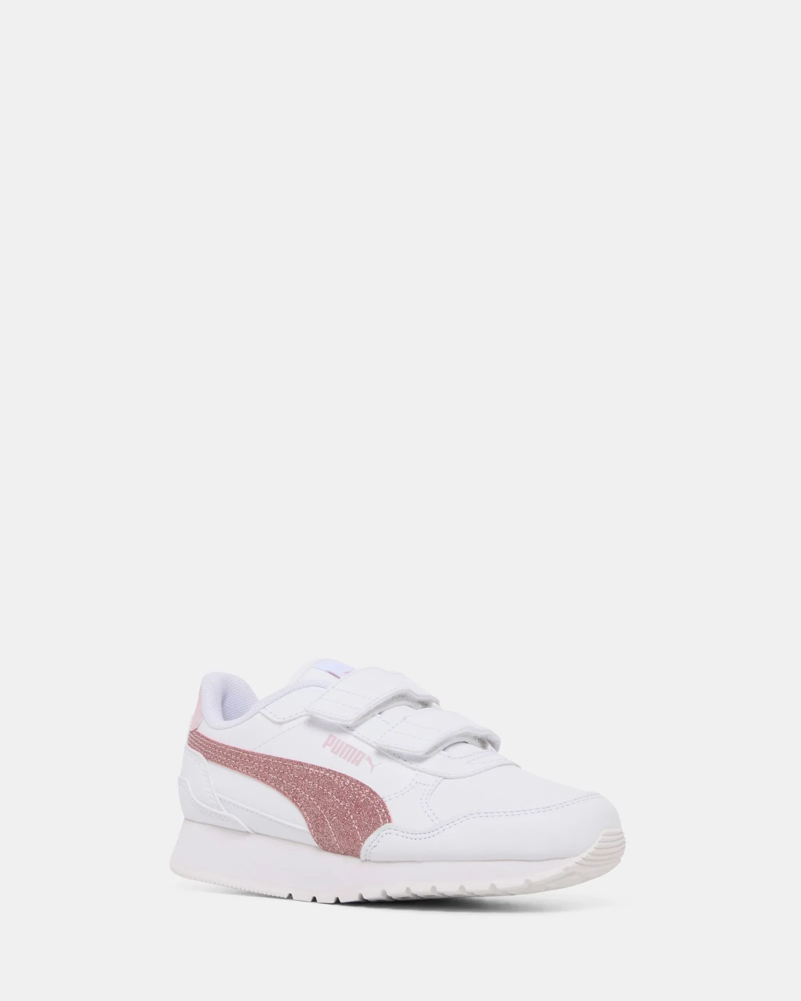 St Runner V4 Glitter V Ps White/Rose