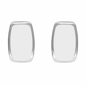 Sterling Silver Bauxite Dinky Barrel Stud Earrings