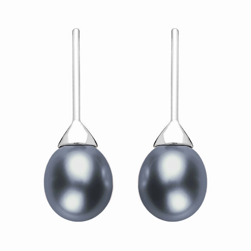 Sterling Silver Freshwater Pearl Hook Earrings