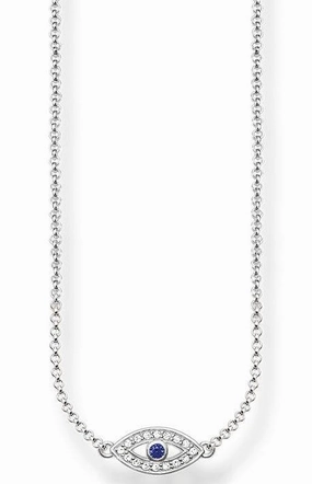 Thomas Sabo Glam And Soul Sterling Silver Nazars Eye Necklace 42cm D