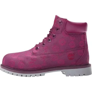 Timberland 6 Inch Classic Boot Magenta Floral  TB-0A174B-524 Grade-School
