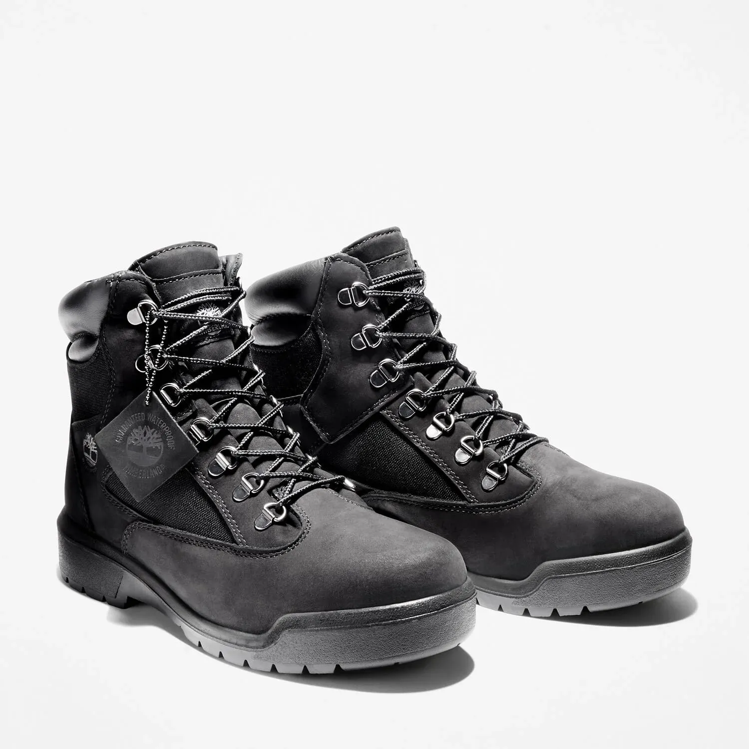 Timberland 6 Inch Field Boot Black Nubuck  TB-044990-001 Grade-School