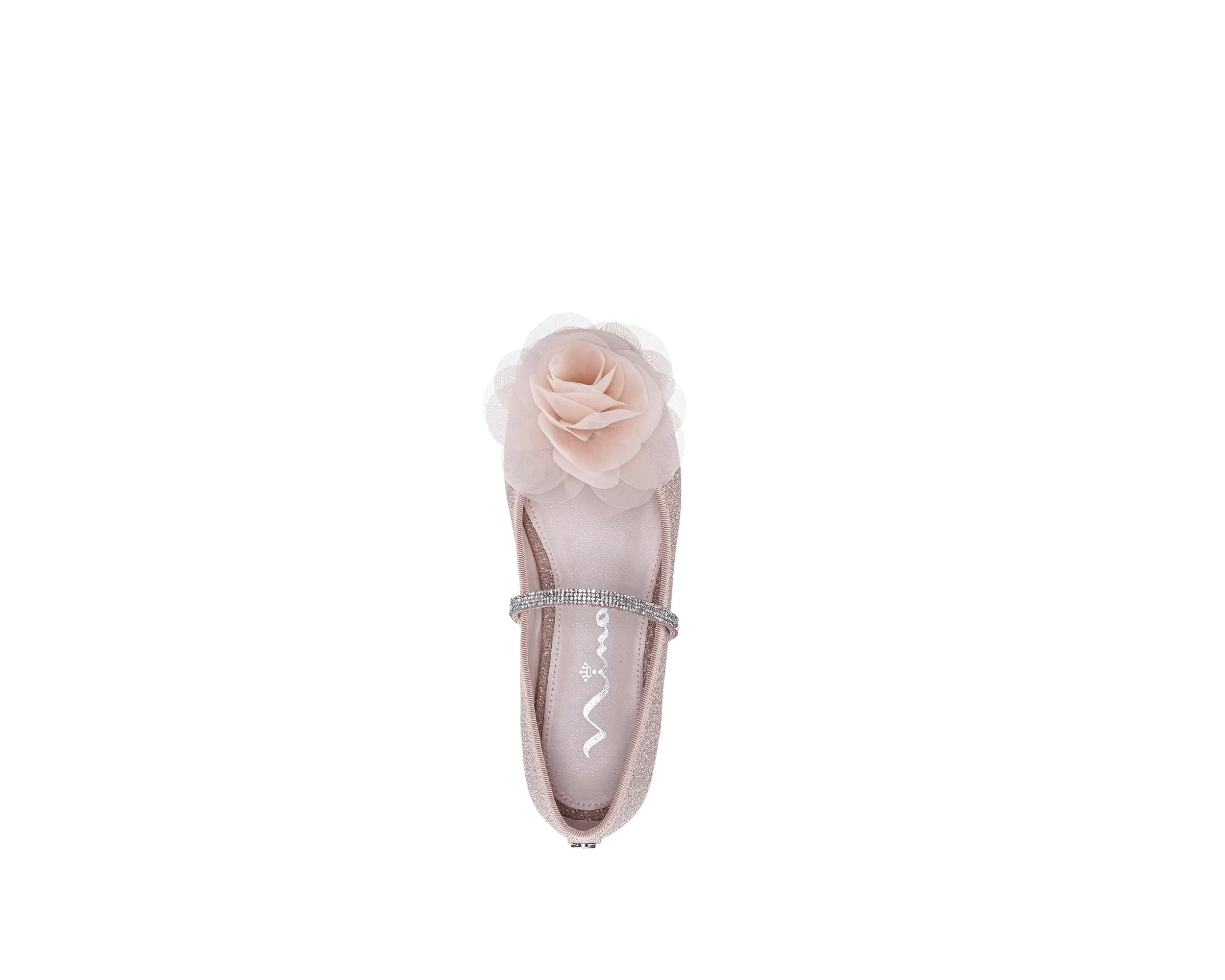 Toddler`s Natural Shimmer Ballet Flats