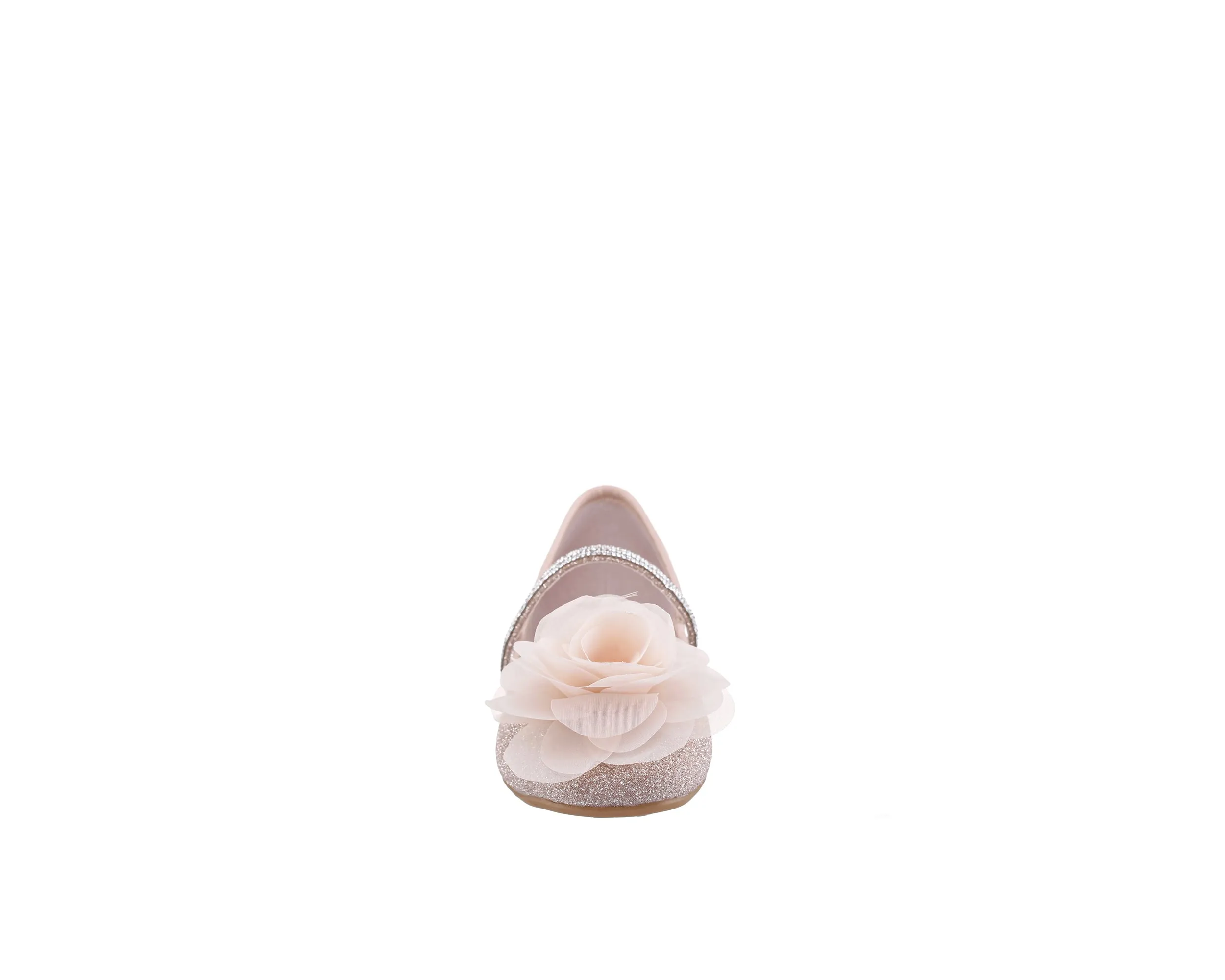 Toddler`s Natural Shimmer Ballet Flats