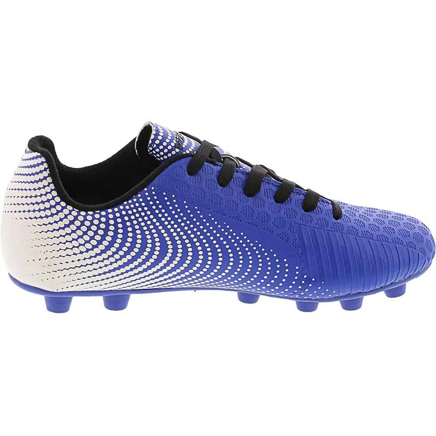Unisex Kids Stealth Firm Ground Soccer Shoe In Blue/white