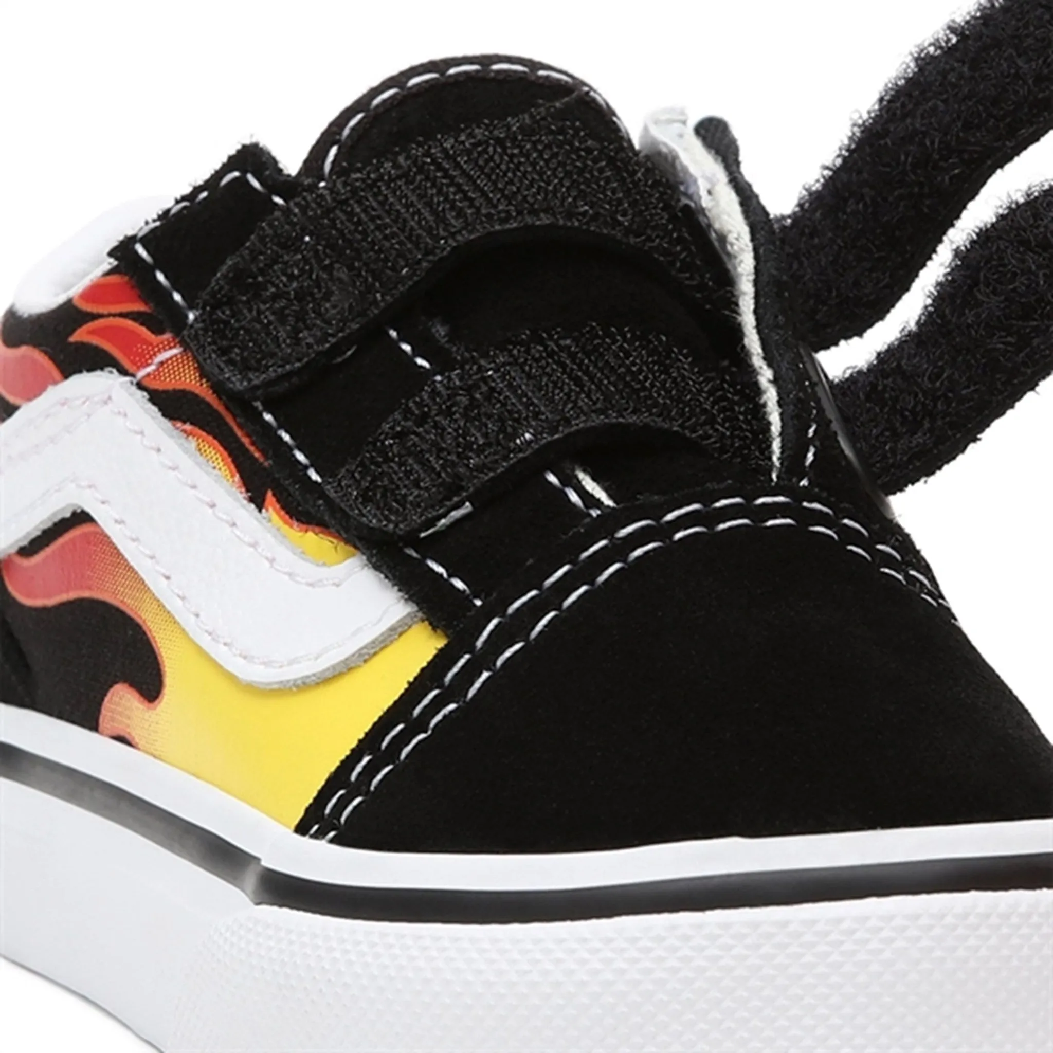 VANS Old Skool V Flame Black Sko