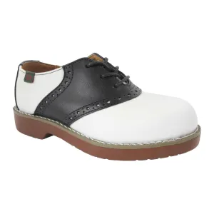 Varsity Saddle - Black/White - Girl's