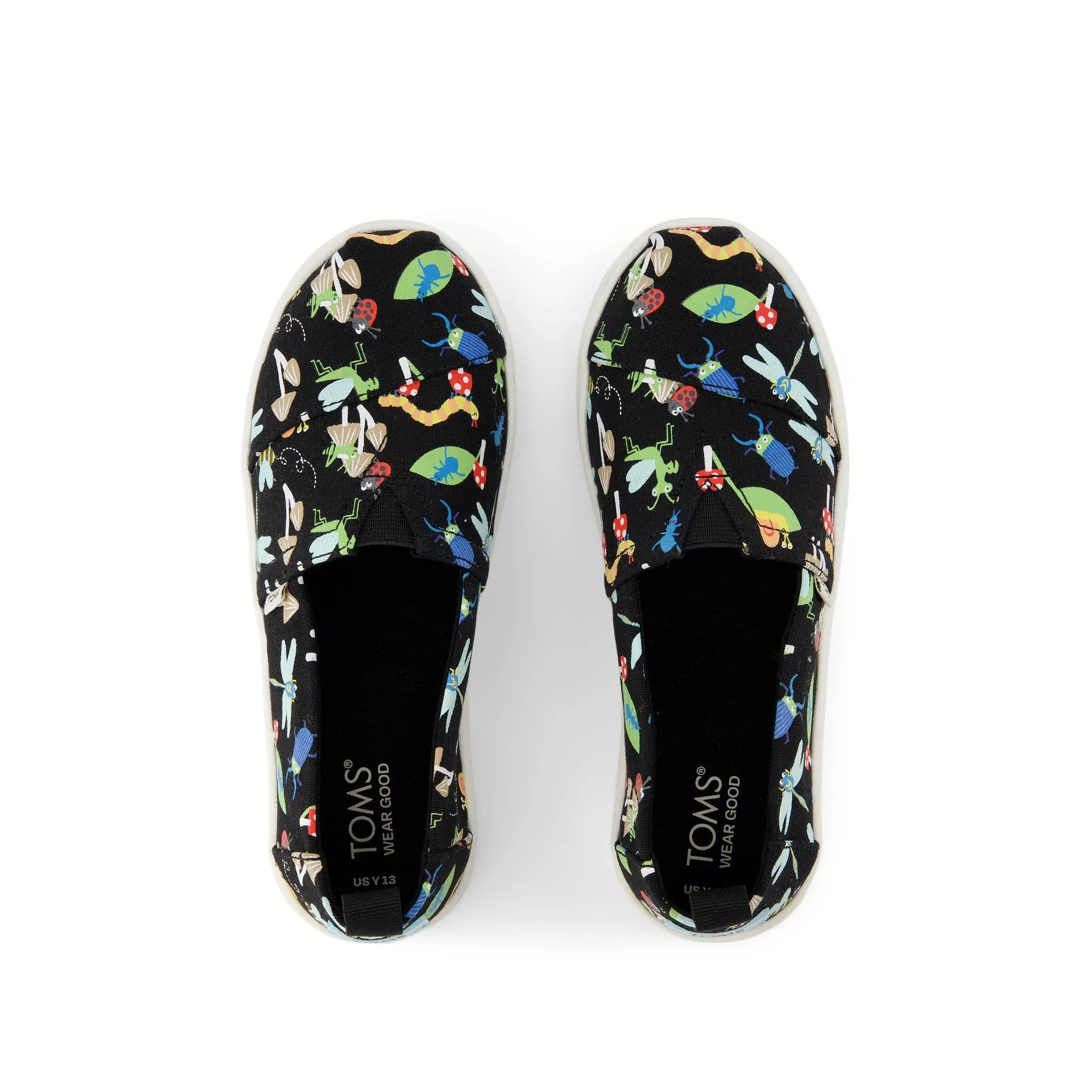 Youth Alpargata Glow in the Dark Bugs Kids Shoe