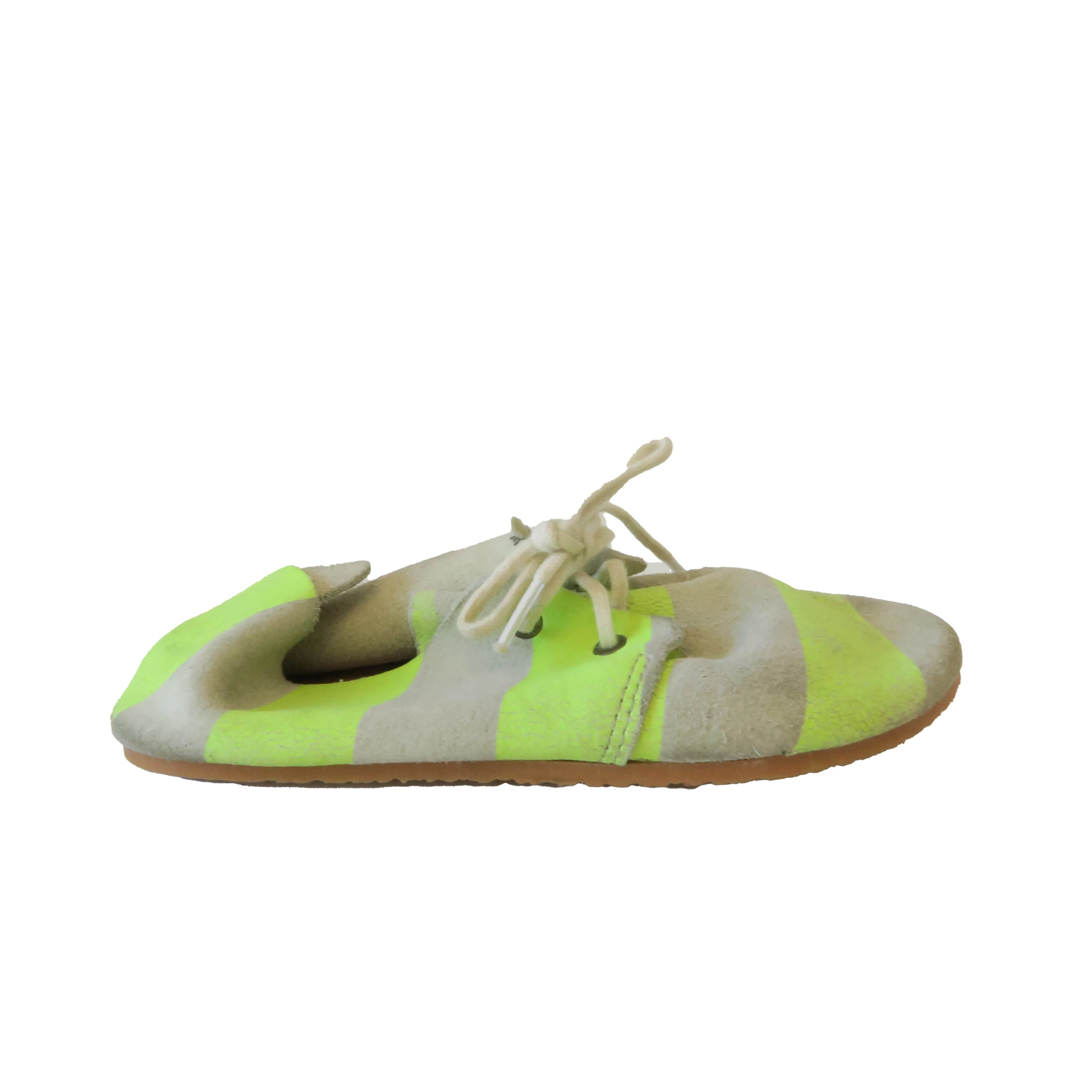 ZUZII Boys Gray | Green Stripe Shoes
